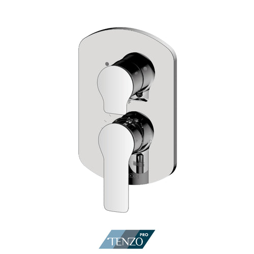 Tenzo Trim For 2 Functions Pressure-Balance Valve Galia Pressure-Balance 2-Way Shower Trim