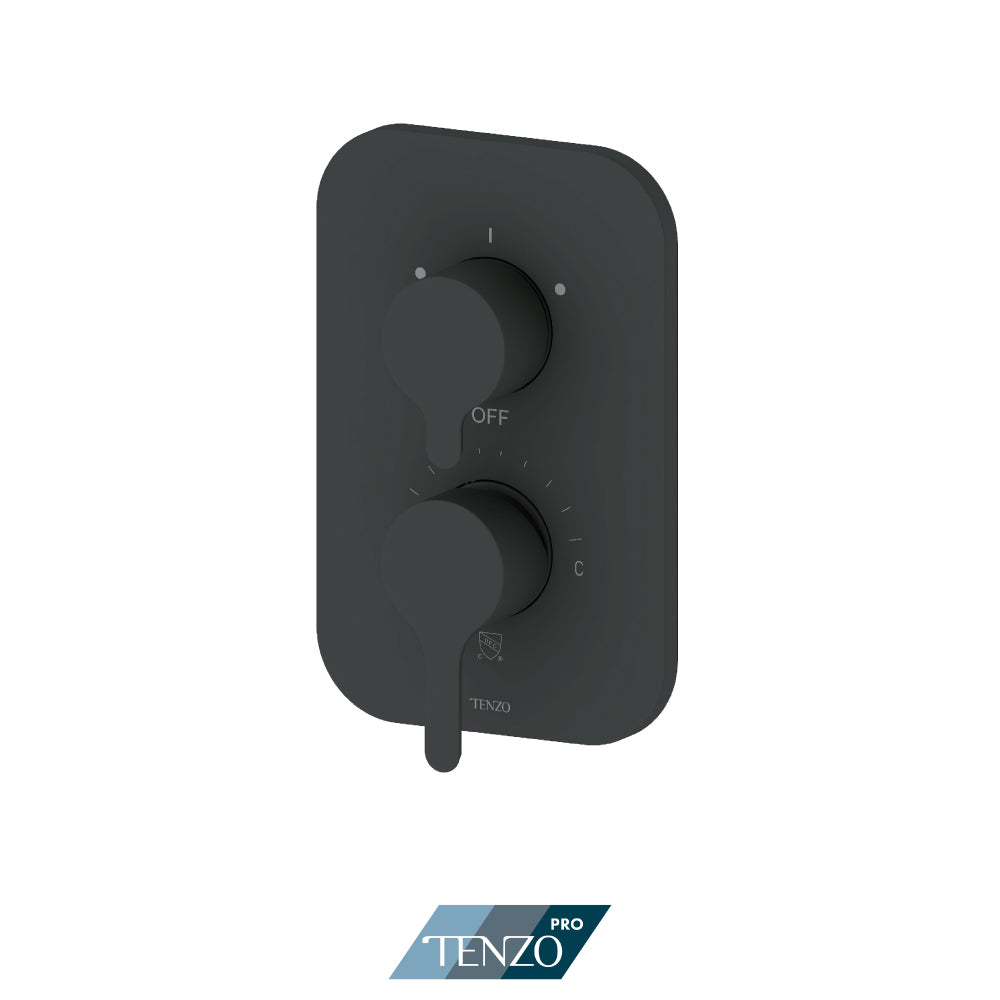Tenzo Trim For 2 Functions Pressure-Balance Valve Mylo Pressure-Balance 2-Way Shower Trim