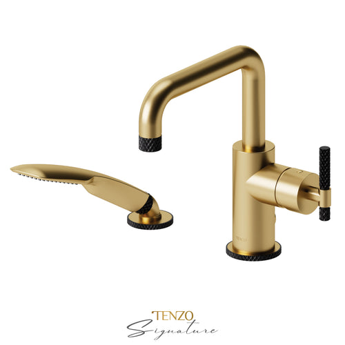 Tenzo 2 Pieces Tub FIller Deck-Mount Bathtub
