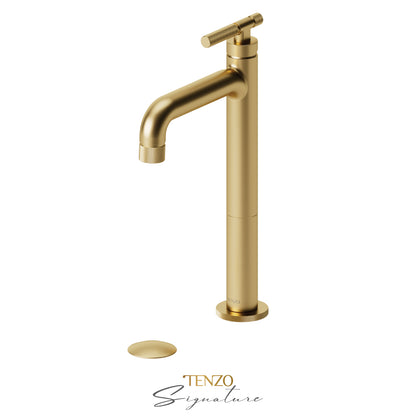 Tenzo Tall Lavatory With Drain Bathroom Sink