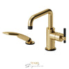 Tenzo 2 Pieces Tub FIller Deck-Mount Bathtub