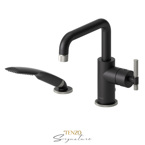 Tenzo 2 Pieces Tub FIller Deck-Mount Bathtub