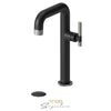 Tenzo Tall Lavatory With Drain Bathroom Sink
