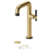Tenzo Tall Lavatory With Drain Bathroom Sink