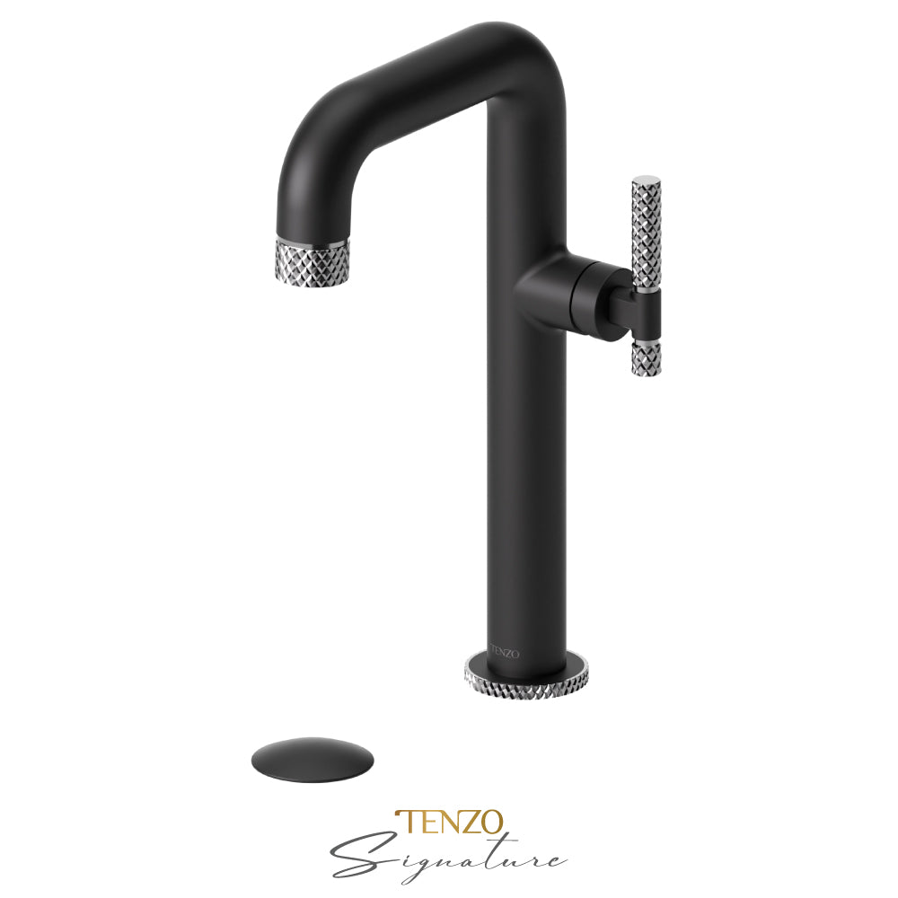 Tenzo Tall Lavatory With Drain Bathroom Sink