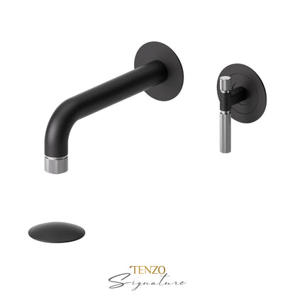 Tenzo Lavatory With Drain Wall-Mount Bathroom Sink