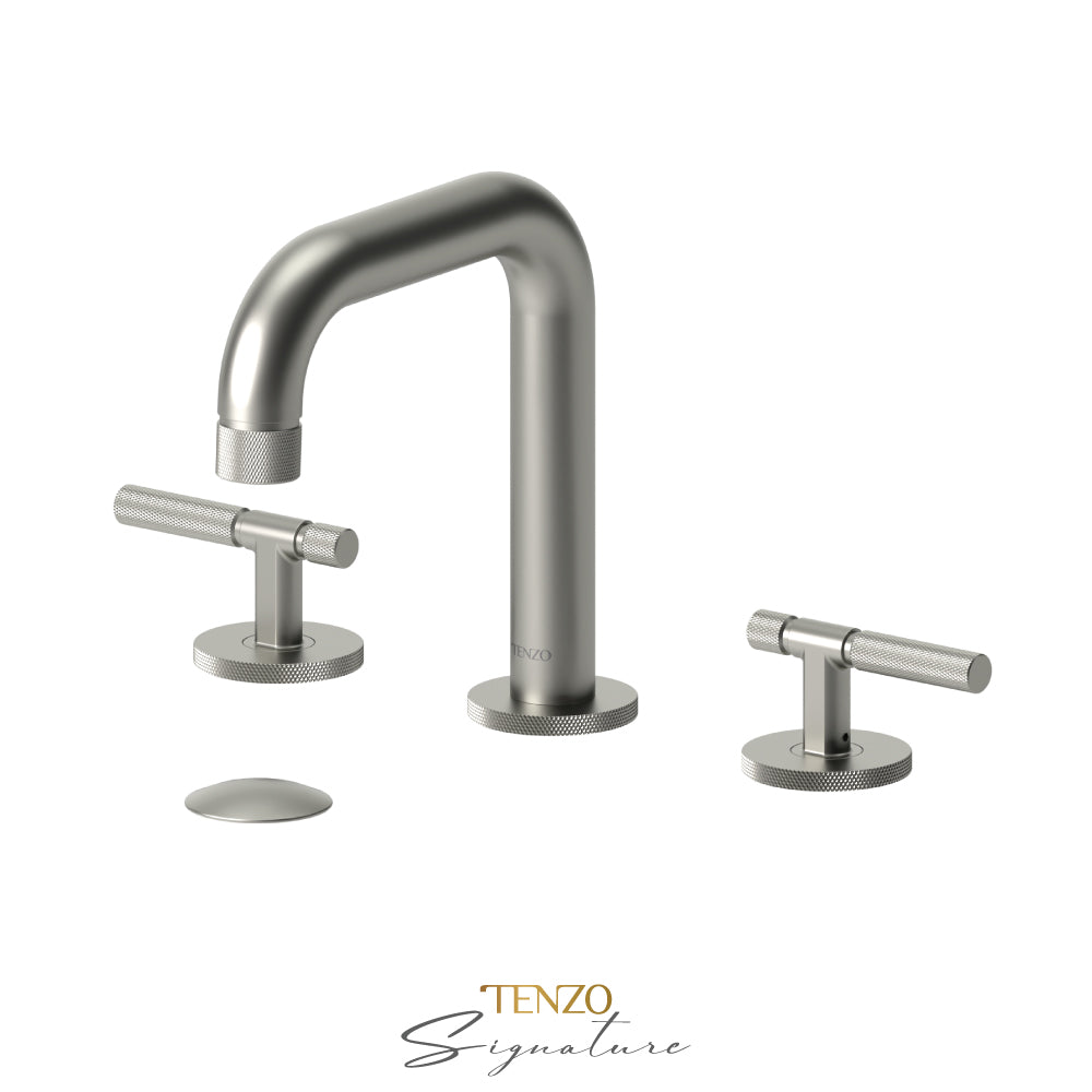 Tenzo Lavatory With Drain 8-Inch Bathroom Sink