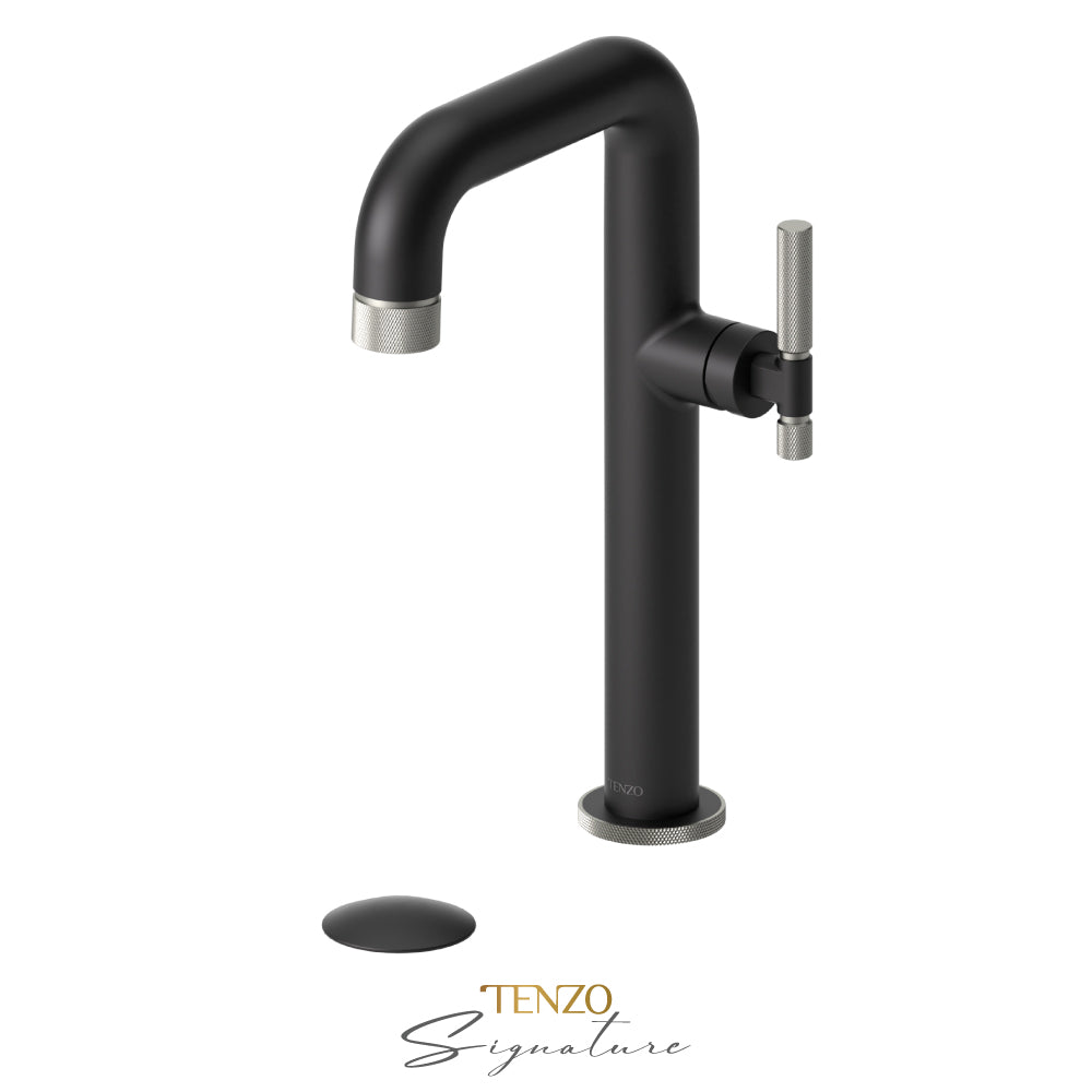 Tenzo Tall Lavatory With Drain Bathroom Sink