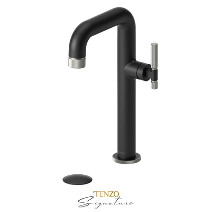 Tenzo Tall Lavatory With Drain Bathroom Sink