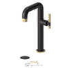 Tenzo Tall Lavatory With Drain Bathroom Sink