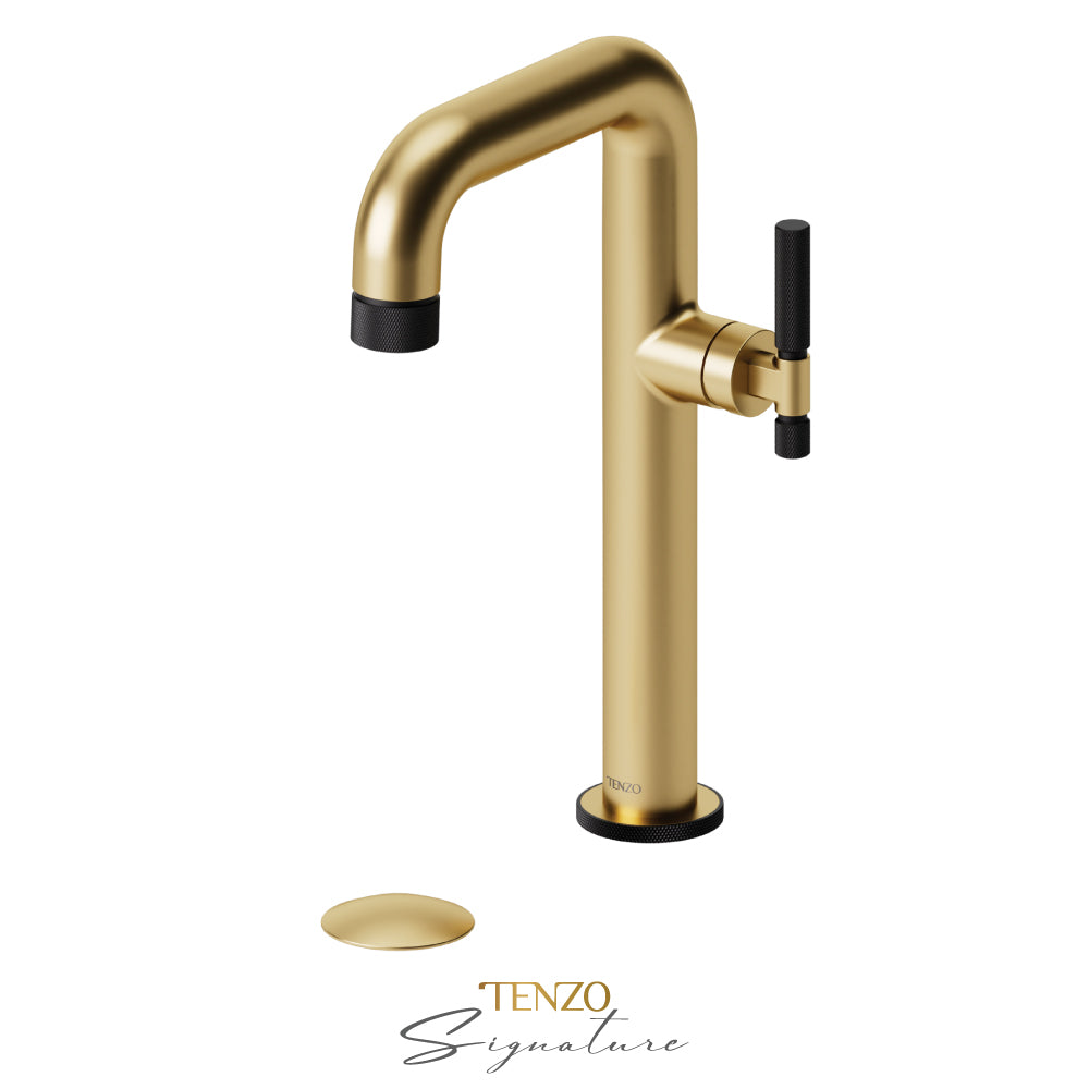 Tenzo Tall Lavatory With Drain Bathroom Sink