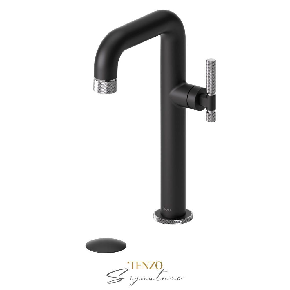 Tenzo Tall Lavatory With Drain Bathroom Sink