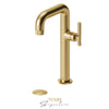Tenzo Tall Lavatory With Drain Bathroom Sink