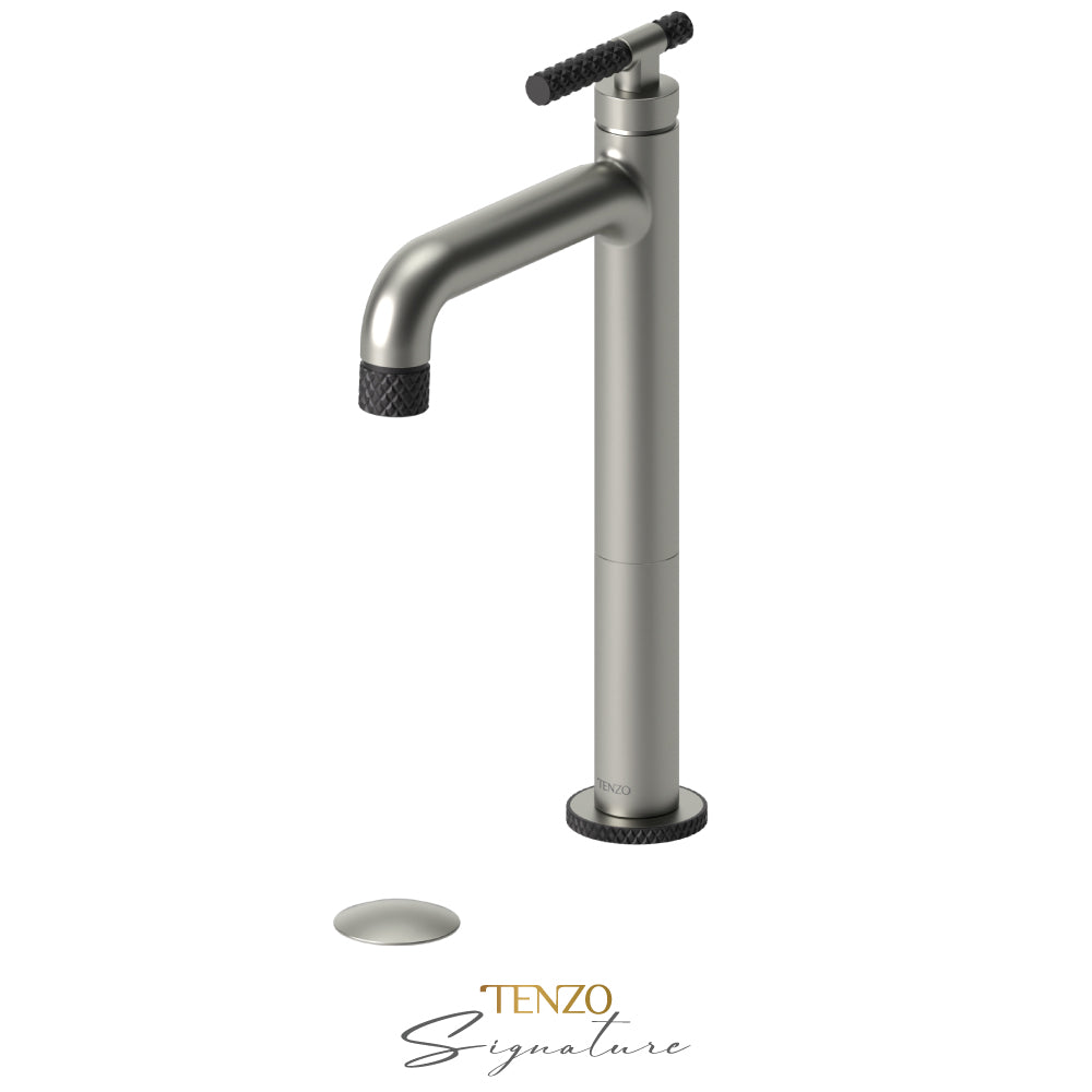 Tenzo Tall Lavatory With Drain Bathroom Sink