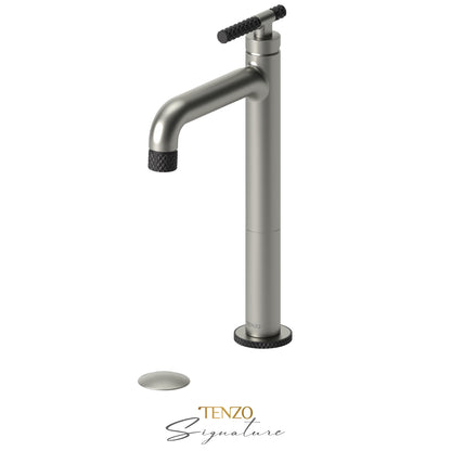 Tenzo Tall Lavatory With Drain Bathroom Sink