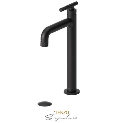 Tenzo Tall Lavatory With Drain Bathroom Sink