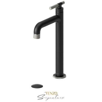 Tenzo Tall Lavatory With Drain Bathroom Sink
