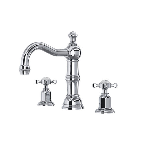 Perrin & Rowe Edwardian™ Widespread Lavatory Faucet with Cross Handle