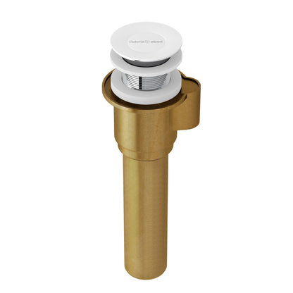 IntelliDrain™ Push Drain for Victoria + Albert® Bathtubs Without an Overflow Hole