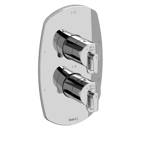 Riobel Venty™ 3/4" Therm & Pressure Balance Trim With 6 Functions