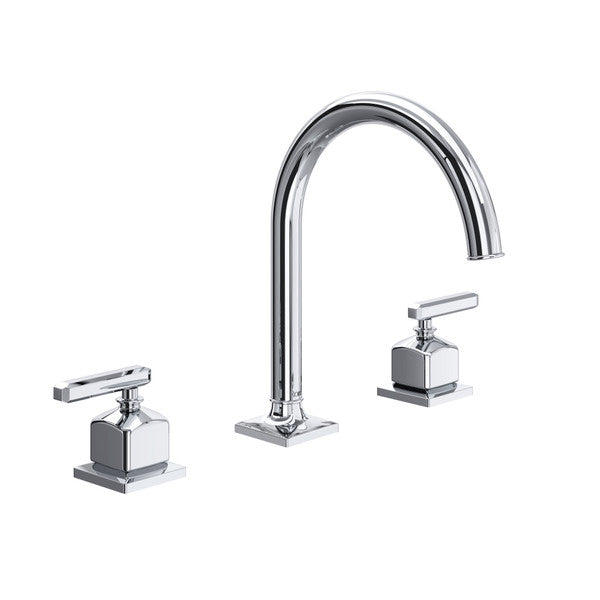 ROHL Apothecary Widespread Bathroom Faucet With C-Spout & Lever Handle