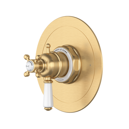 Perrin & Rowe Edwardian™ 1/2" Therm & Pressure Balance Trim With 2 Functions