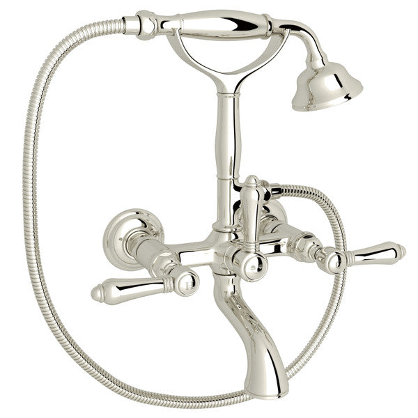 ROHL Exposed Wall Mount Tub Filler With Handshower