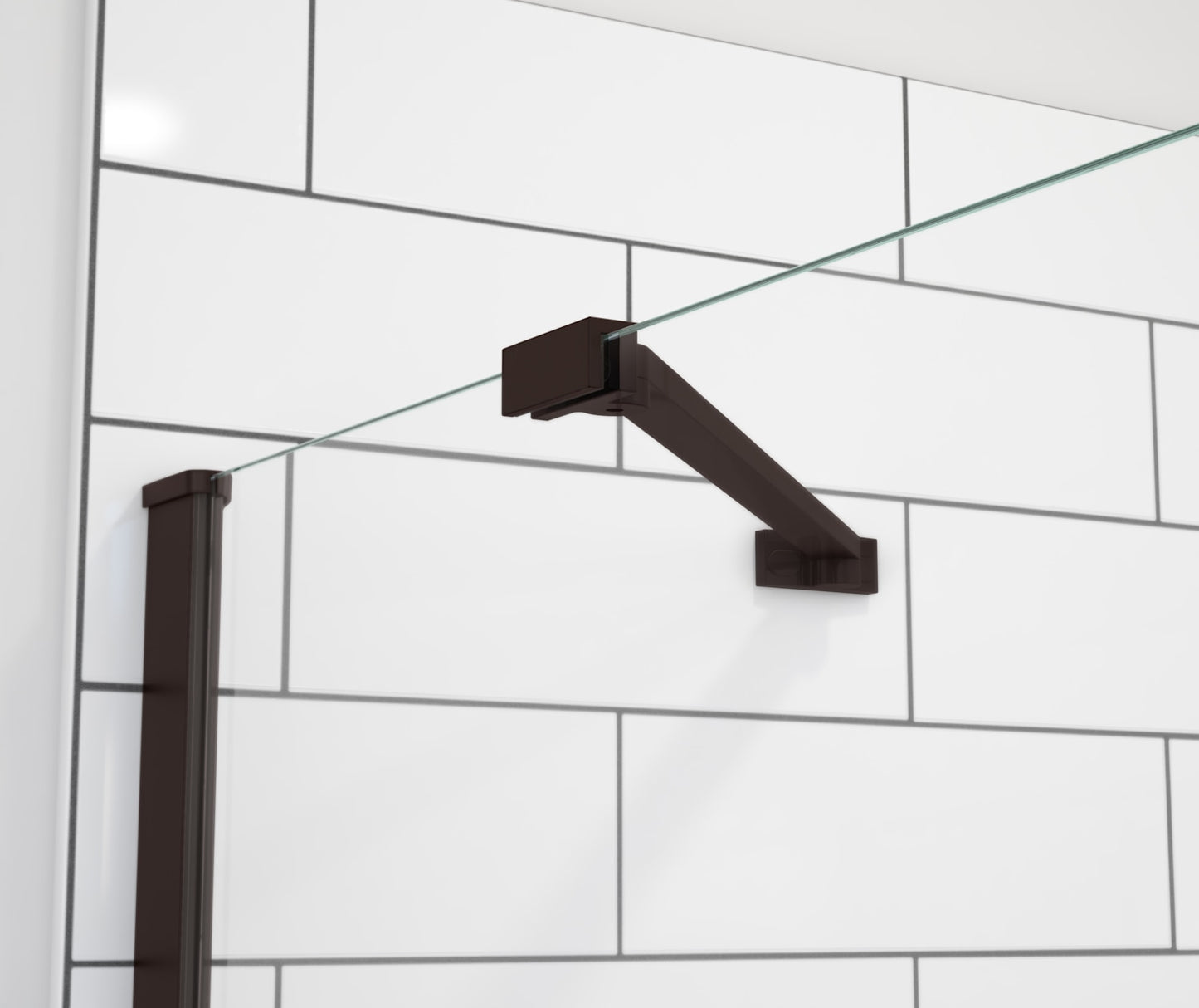 Fixed Panel Support Bar in Dark Bronze