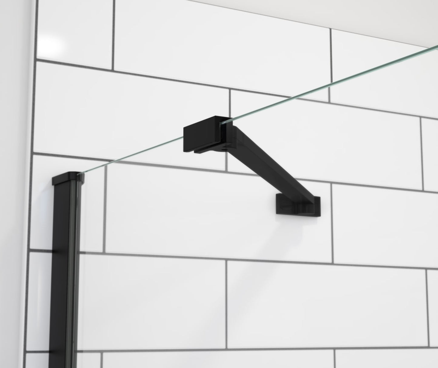 Fixed Panel Support Bar in Dark Bronze