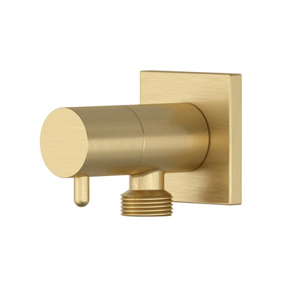 Handshower Outlet With Integrated Volume Control - Satin Brass US4 | Model Number: 760US4