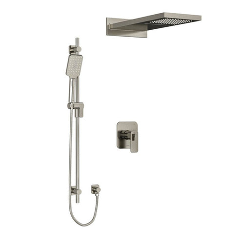 Riobel Equinox Shower Kit Type T/P Coaxial 3-Way With Cascade Shower Head - Kit2745eq - Golzar Home