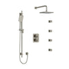 Riobel Equinox Shower Kit Type T/P Double Coaxinal With 4 Body Jets - Golzar Home