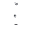 Riobel Nibi T/P 1/2" Coaxial 2-Way No Share, Showerhead & Tub Spout Shower Kit - Kit4744nb - Golzar Home