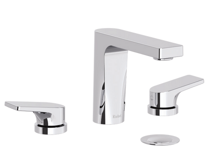 Riobel Ode OD08C widespread bathroom faucet in chrome – alternate view from House of Rohl brochure