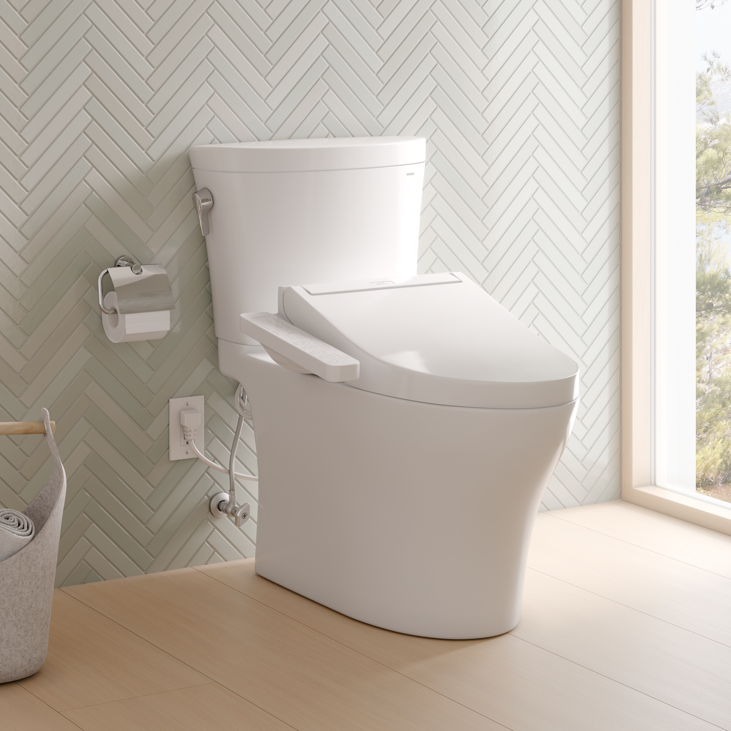 Toto Aquia Iv Arc® Washlet®+ C2 Two-Piece Toilet - 1.28 & 0.9 Gpf