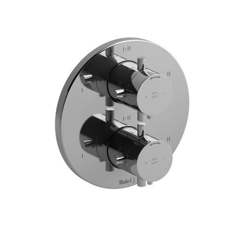 Riobel Riu 3/4 Inch Thermostatic and Pressure Balance Trim with up to 6 Functions