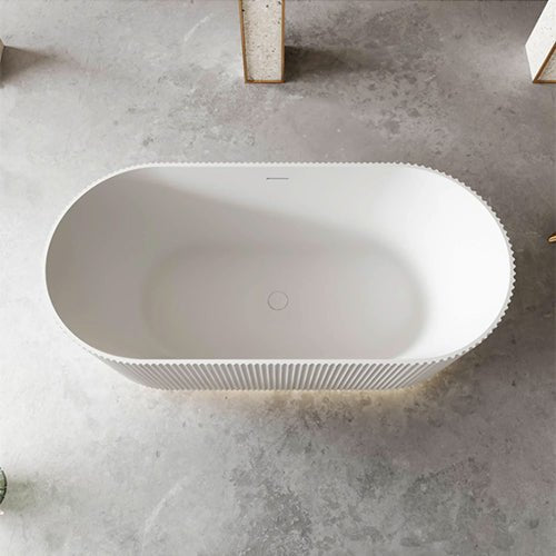 Roman Free-Standing Bathtub Matte White - Golzar Home