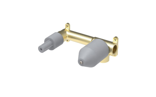 Aqua Brass Rough-in for Wallmount Lavatory Faucet