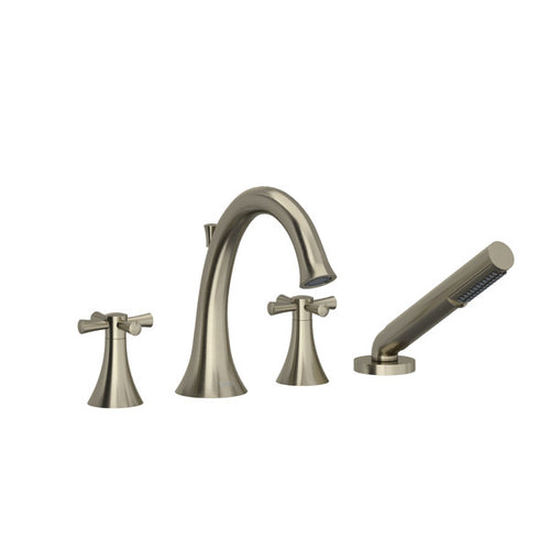 RIOBEL Edge 4-Hole Deck Mount Tub Filler