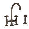 ROHL San Julio Bridge Kitchen Faucet With Side Spray