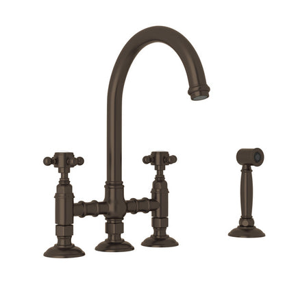 ROHL San Julio Bridge Kitchen Faucet With Side Spray