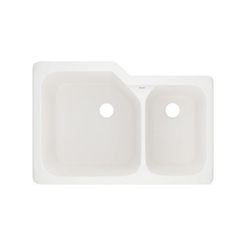 ROHL Allia™ 33" Fireclay 2 Bowl Undermount Kitchen Sink