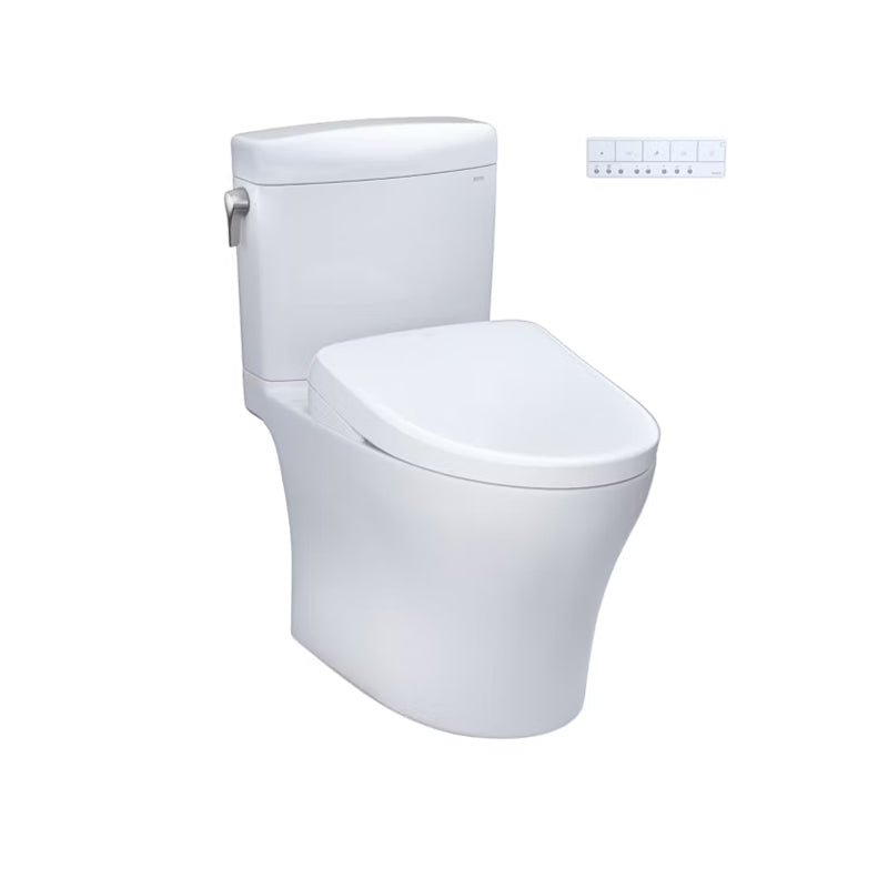 TOTO Aquia IV Washlet+ Cube Two-Piece Toilet - 1.28 GPF - Universal Height - Golzar Home