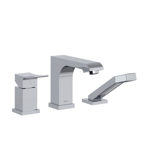 Riobel Zendo™ 3-Hole Pressure Balance Deck Mount Tub Filler Trim