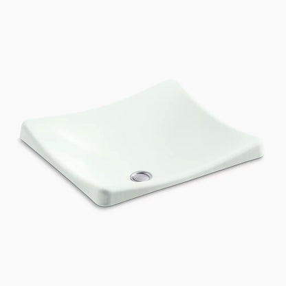 DemiLav® 18-1/4" rectangular vessel bathroom sink, no overflow