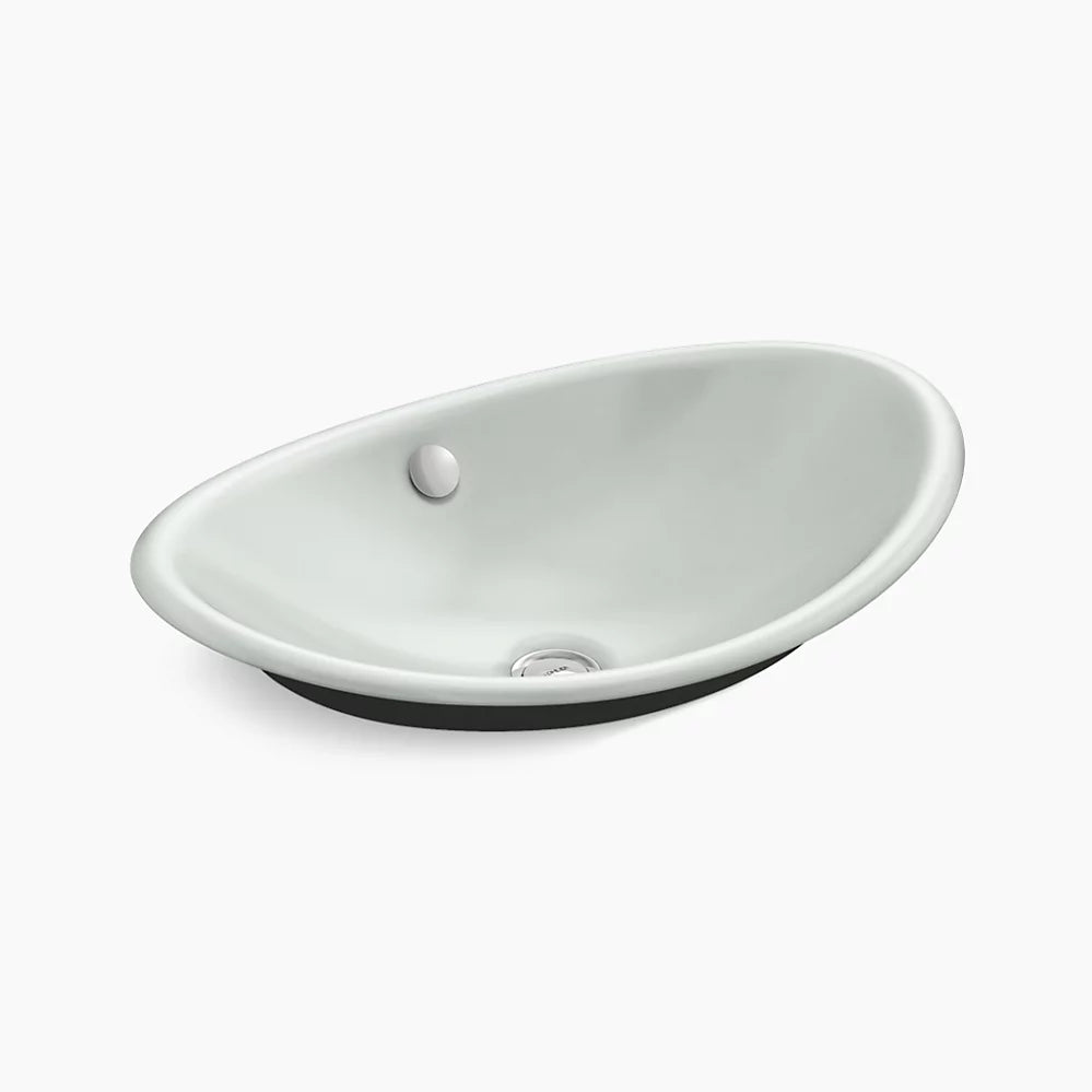 Iron Plains® 20-3/4" oval vessel bathroom sink