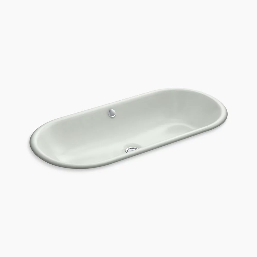 Iron Plains® 33" oval drop-in/undermount bathroom sink