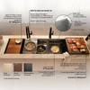 Julien 18" Undermount Single-Bowl Workstation Kitchen Sink Set