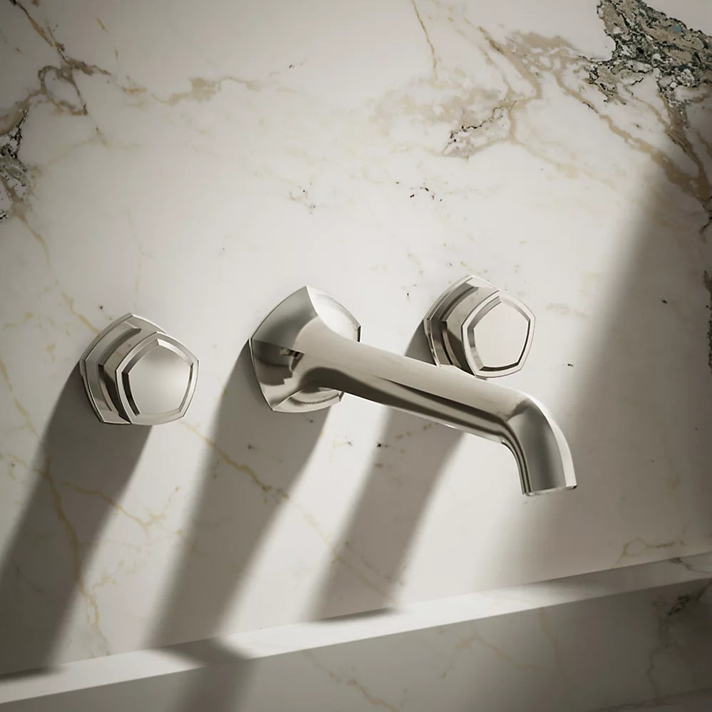 Occasion® Wall-mount bathroom sink faucet Knob handle trim, 1.2 gpm
