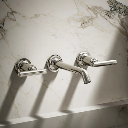 Purist® Wall-mount bathroom sink faucet trim with Lever handles, 1.2 gpm